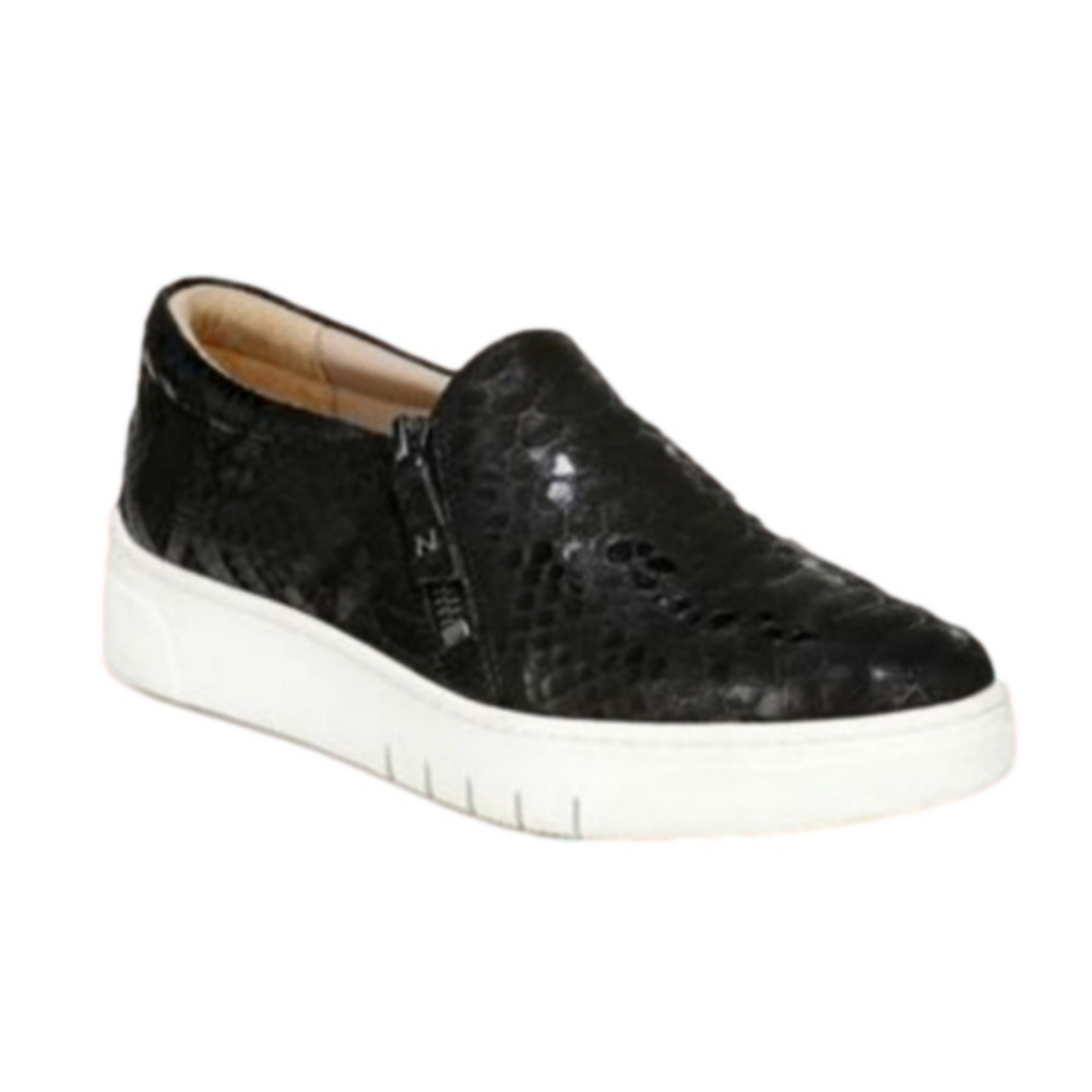 π£Naturalizer Hawthorn Slip-on Sneaker Black Snakeskin π with zipper π€ Size 7
